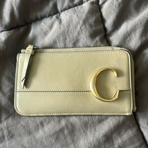 Chloe card case with zipper holder